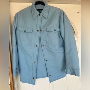 Vintage light blue ski jacket// vancouver canada